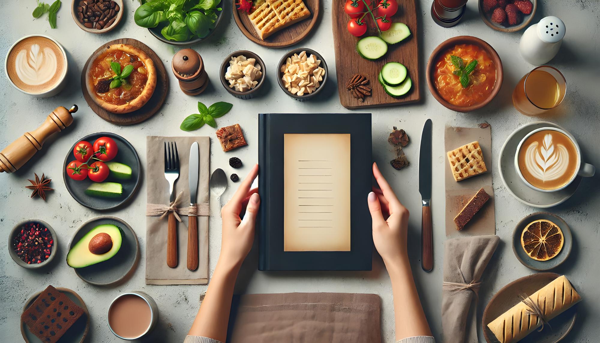 pricing visual: plated meals and notes